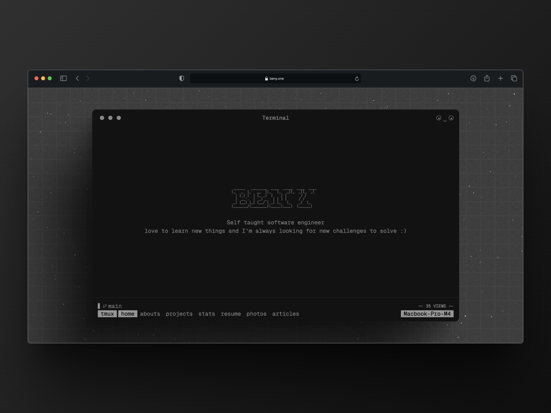 Personal Website Preview