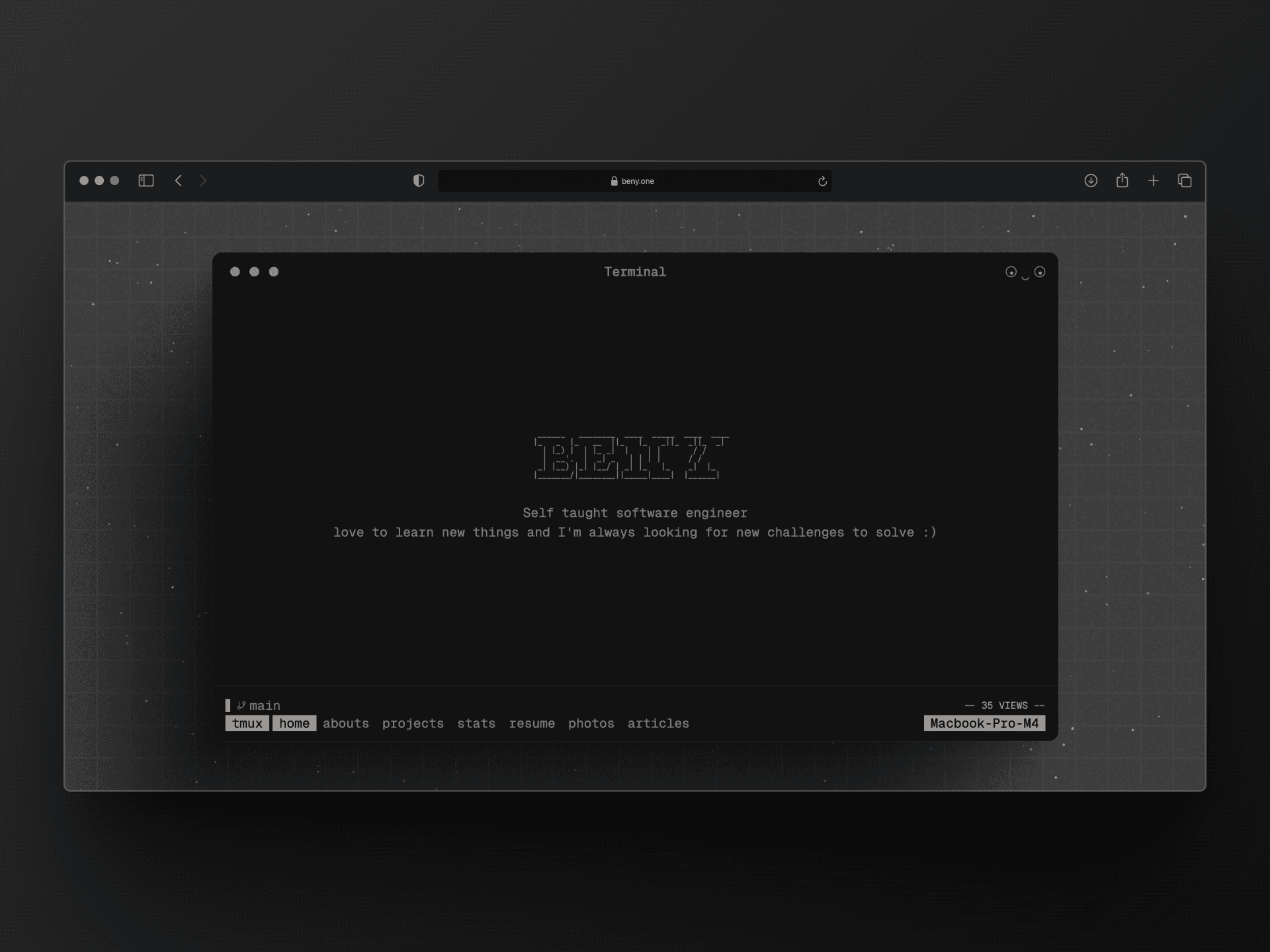 Beny's Personal Website